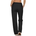 thumbnail image 4 of Yievot Womens Dress Casual Pants Stretchy High Waisted Golf Pant Wide Leg Work Business Trousers with Pockets, 4 of 8