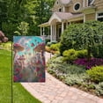 thumbnail image 5 of Mushrooms Sky Rose Flower Garden Flag House Banner 12" x 18" Double Sided Outdoor Yard Decoration, 5 of 6