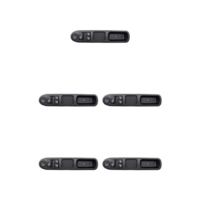 Guardoinrt Bouton de Commande de Commutateur de Fenêtre Électrique Large Compatibilité Facile à Utiliser Noir 5Set