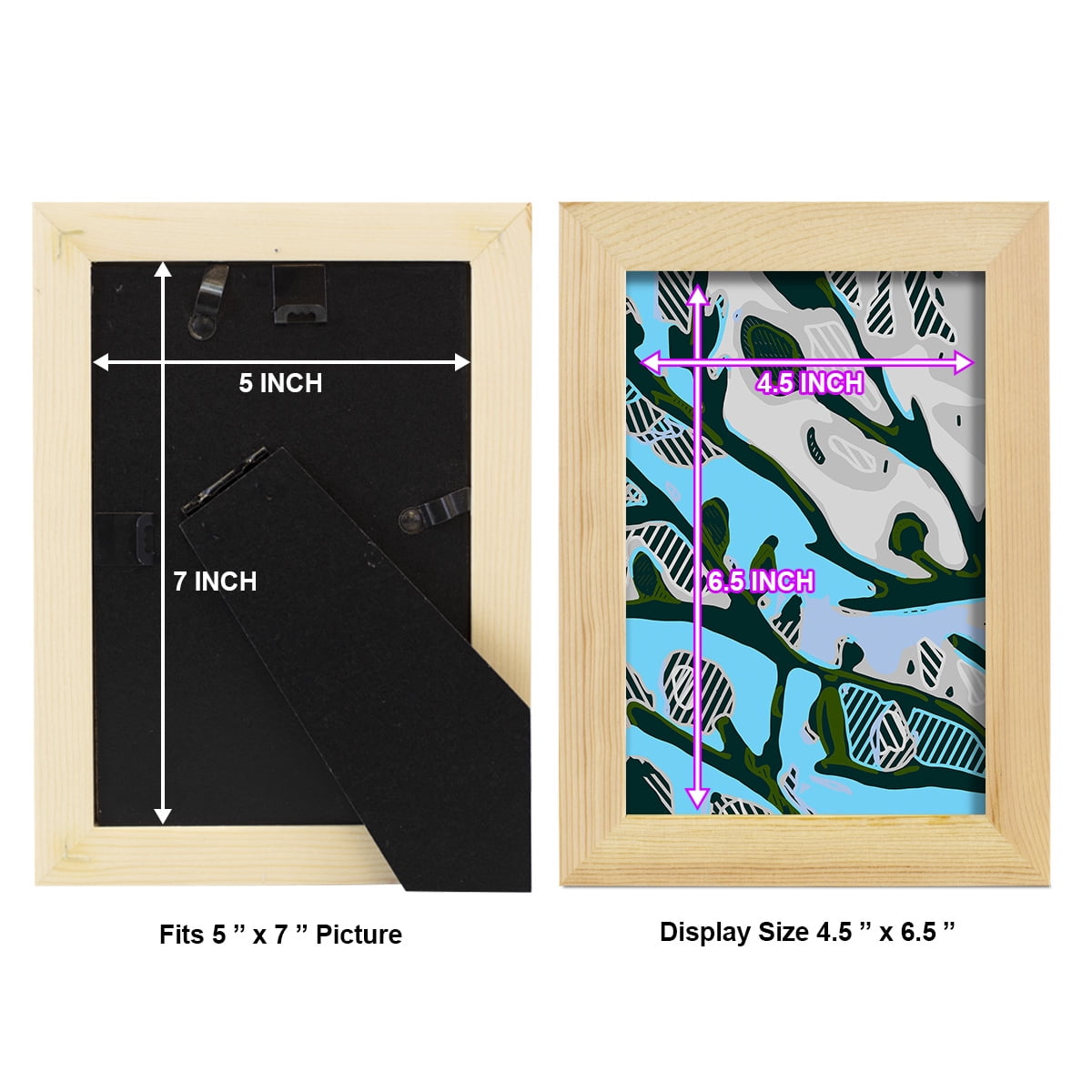 Abstract Tree Limbs I -Framed Print w/glass-Natural Wood
