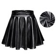 thumbnail image 4 of Falda Skater Plisada Acampanada, Cintura Alta, Minifalda Metálica De Moda Para Mujer Para Fiesta ANGGREK Otros, 4 of 6