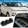 thumbnail image 2 of Interruptor de ventana eléctrica Unique Bargains para el lado del conductor delantero izquierdo para Kia Soul 2009-2013 Negro, 2 of 7