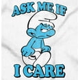 thumbnail image 2 of Grouchy Smurf Ask Me If I Care Grump Romper Boys or Girls Infant Baby Brisco Brands 18M, 2 of 7