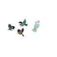 thumbnail image 5 of CarpNettore Wooden Bird Wall Art and Beach Woman Resin Doll Lady Statue Collection Ornament Decorative Tabletop Decoration for Garden Study Room Farmhouse Living Room, 5 of 8