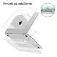 thumbnail image 5 of Case Compatible with NEW MacBook Air 13.6 inch M2 A2681, 2022 model year, Ultra-thin Smooth Hard Shell Protective Case, Crystal Clear, 5 of 5