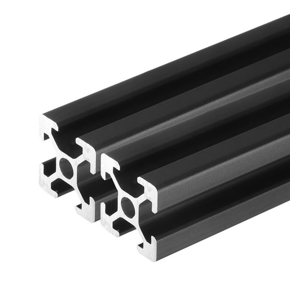 4 Pcs t Slot 2020 Aluminum Extrusion Profile 300mm 12 inch, European Standard Anodized Black Extrusion Frame