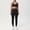 Black, variant on Matching Workout Sets for Women,Breathable Seamless Sport Bras & Leggings,2 Piece ActiveWear Outfits for Pilates/Gym/Athletic