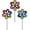 10-inch 3-Pack, Fabric, variant on In the Breeze 2670 — 10 Inch Rainbow Mylar Windee Wheelz Wind Spinner - Sparkly Outdoor Garden Décor