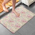 thumbnail image 4 of Pioneer Flower Floral Print Pattern Bathroom Rugs Mat, Non Slip Microfiber Bathroom Rug with Rubber Backing, Soft Mats for Bathroom Floor Tub Shower, 20"x32", 4 of 5