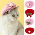 thumbnail image 2 of Couvre-chef pour Animaux de Compagnie Mode Confortable Nœud Papillon Chapeau Cerise Couvre-Chef pour Chat pour Usage Quotidien, 2 of 10