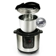 MegaChef 8 Quart Electric Pressure Cooker with 13 Pre-set Multi Function Features & Stainless Steel Pot