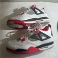 thumbnail image 2 of New Nike air Jordan 4 flame red mens shoes size 13, 2 of 5