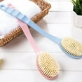 thumbnail image 2 of AYYUFE Long Handle Practical High Friction Bath Brush Long Handle Ergonomic Plastic Back Brush for Washroom, 2 of 8