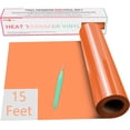 thumbnail image 1 of Rollos de vinilo de transferencia de calor HTVRONT naranja 30 cm x 4,5 m, 1 of 6