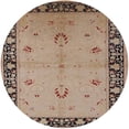 thumbnail image 1 of Ahgly Company Machine Washable Indoor Round Industrial Modern Sienna Brown Area Rugs, 3' Round, 1 of 7