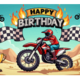 thumbnail image 4 of Motocross Themed Happy Birthday Banner Backdrop Background Decorations Party Supplies for Birthday Party Photo Booth Decor Kids Room Decor Photography Props, 4 of 8