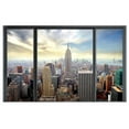 thumbnail image 3 of Tiptophomedecor New York Wallpaper Wall Mural - New York City Behind Glass, 3 of 4
