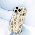 thumbnail image 4 of For iPhone 17 Pro Max Case Brown Christmas Tree Gingerbread Pattern Printing Straight Edge TPU Phone, 4 of 5