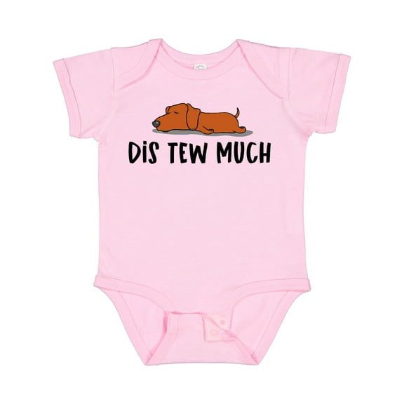 Inktastic Napping Dis Tew Much Daschund Weiner Dog Brown Boys or Girls Baby Bodysuit