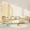 Natural, variant on DRNANLIT Twin Size Floor Bed with Central Entrance, Pine Wood Guardrails, White