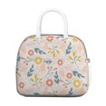 thumbnail image 4 of Insulated Lunch Bag for Women, Floral Print Oxford Fabric Lunch Box, Leakproof Thermal Cooler Tote for Work, School & Picnic, Vintage Floral Print, 4 of 5