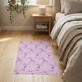 thumbnail image 3 of ODIKA 2'x3' Lavender Giggle Squiggle Pink Tufted Washable Accent Rug Playful Abstract With Modern Geometric Design Pet Friendly, Bedside Mat for Bedroom, Nursery, RV, 3 of 7