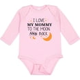 thumbnail image 3 of Inktastic I Love My Mommy to the Moon and Back Boys or Girls Long Sleeve Baby Bodysuit, 3 of 5