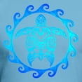 thumbnail image 3 of CafePress - Blue Tribal Turtle Sun T Shirt - Fitted T-Shirt, Vintage Fit Soft Cotton Tee, 3 of 4