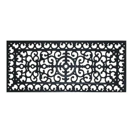 Fleur De Lis Door - Renaissance Fleur de lis Door Mat-17x41