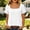 White, variant on WRFWUL Womens Cotton Linen Tops Square Neck Short Sleeve Shirts Ruffle Trim Loose Fit Solid Color Blouses Summer Casual Vacation Clothing