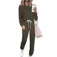 thumbnail image 1 of Conjunto Deportivo para Mujer PRETTYGARDEN Manga Larga Verde Militar Talla M, 1 of 8