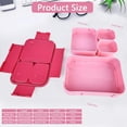 thumbnail image 2 of shiyou-Bento Lunch Box, Double Layer Separable Lunch Containers Adults, Microwave & Dishwasher Safe Tiffin Box for Students, Office Workers, Picnics (Rose Pink), 2 of 4