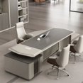 thumbnail image 2 of Boss Office Desk Simple Modern Light Luxury Boss President Office Furniture Desk Manager Supervisor Desk Large Luxurious My Lux Decor Round, 2 of 14