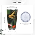 thumbnail image 4 of Rocae butterflies and floral for 20 Ounces Stainless Steel Insulted Tumbler Car Cup Drink Mug Inspirational Graduate Present-Without Straw, 4 of 8