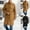 Khaki, variant on Letdown Long Trench Coat Men Big and Tall Collared Neck Single Peacoat Casual Wool Jackets Fall Winter Trenchcoat with Belt