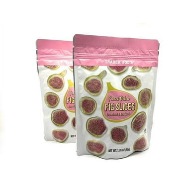 Trader Joe's Freeze Dried Fig Slices x 2 bag   ( 1.76 oz per bag)