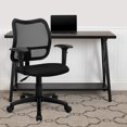 thumbnail image 2 of Scranton & Co Chaise de Bureau à Dossier Moyen en Maille Noire, 2 of 8