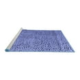 thumbnail image 2 of Ahgly Company Machine Washable Indoor Rectangle Abstract Blue Modern Area Rugs, 8' x 12', 2 of 4