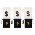 thumbnail image 1 of CIMAXIC pen Drawstring bag 6pcs Dollar Sign Drawstring Bags Money Drawstring Pouches Gift Storage Pouches Party Supply,7.09"X5.12"X0.08", 1 of 5