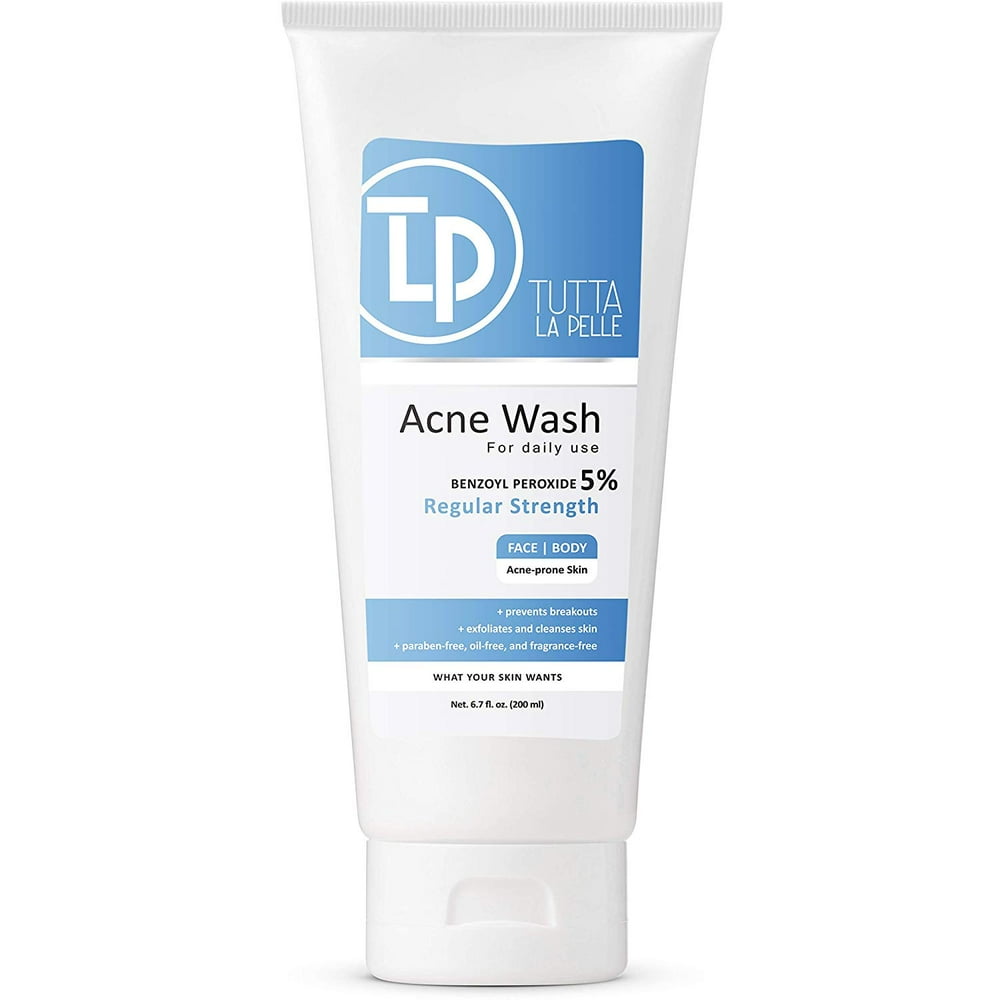 benzoyl peroxide and glycolic acid face wash