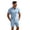 Sky Blue, variant on GrmtClth Mens Simple Solid 2 Piece Outfit Collared Polo Shirt and Elastic Waist Shorts Comfortable Leisure Outfit for All Seasons White L