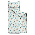 thumbnail image 2 of Cow and Mug Blue Pattern Toddler Nap Mat with Pillow & Blanket, Soft Sleeping Mat for Preschool Daycare Travel Sleepovers, 2 of 6