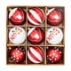 thumbnail image 2 of Christmas Ornaments 9pc Set Shatterproof Christmas Decorations Tree Balls For Xmas Trees Wedding Party Holiday Decorations Tabletop Small Trees Decoration, 2 of 6