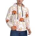 thumbnail image 2 of Lsque Cute Sleepy Fox Pattern Casual Men's Hoodie,Hooded Sweatshirt with Kangaroo Pocket,Pullover Hoodie-XX-Large, 2 of 7