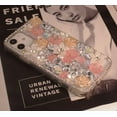 thumbnail image 2 of Luxury Bling Diamond Rhinestone Gemstone 3D Rose Flower Gemstone Soft TPU Back Cover Case for Women Girls with iPhone 12 / iPhone12 Pro 6.1", 2 of 10