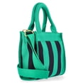 thumbnail image 2 of Free Assembly Women's Mini Satchel Handbag, Green/Navy, 2 of 6