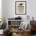 thumbnail image 4 of Art.com Pony Express Replica Recruitment Advertisement Print Poster Art Print, Brown Frame Wall Art, 32" x 40", 4 of 5