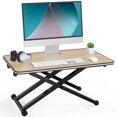thumbnail image 1 of FENGE Bureau Debout pour Poste de Travail Ergonomique Monitor Riser pour Bureau à Domicile, Chêne, 1 of 7