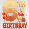 thumbnail image 2 of Girl's Winnie the Pooh 6th Birthday Pooh Bear  Graphic Tee White X Small, 2 of 4