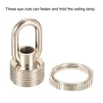 thumbnail image 5 of Unique Bargains 25kg Max Load 30x44mm M10 Thread Ring Shape Female Loop Eye Nut Nickle Color 2 Pack, 5 of 5